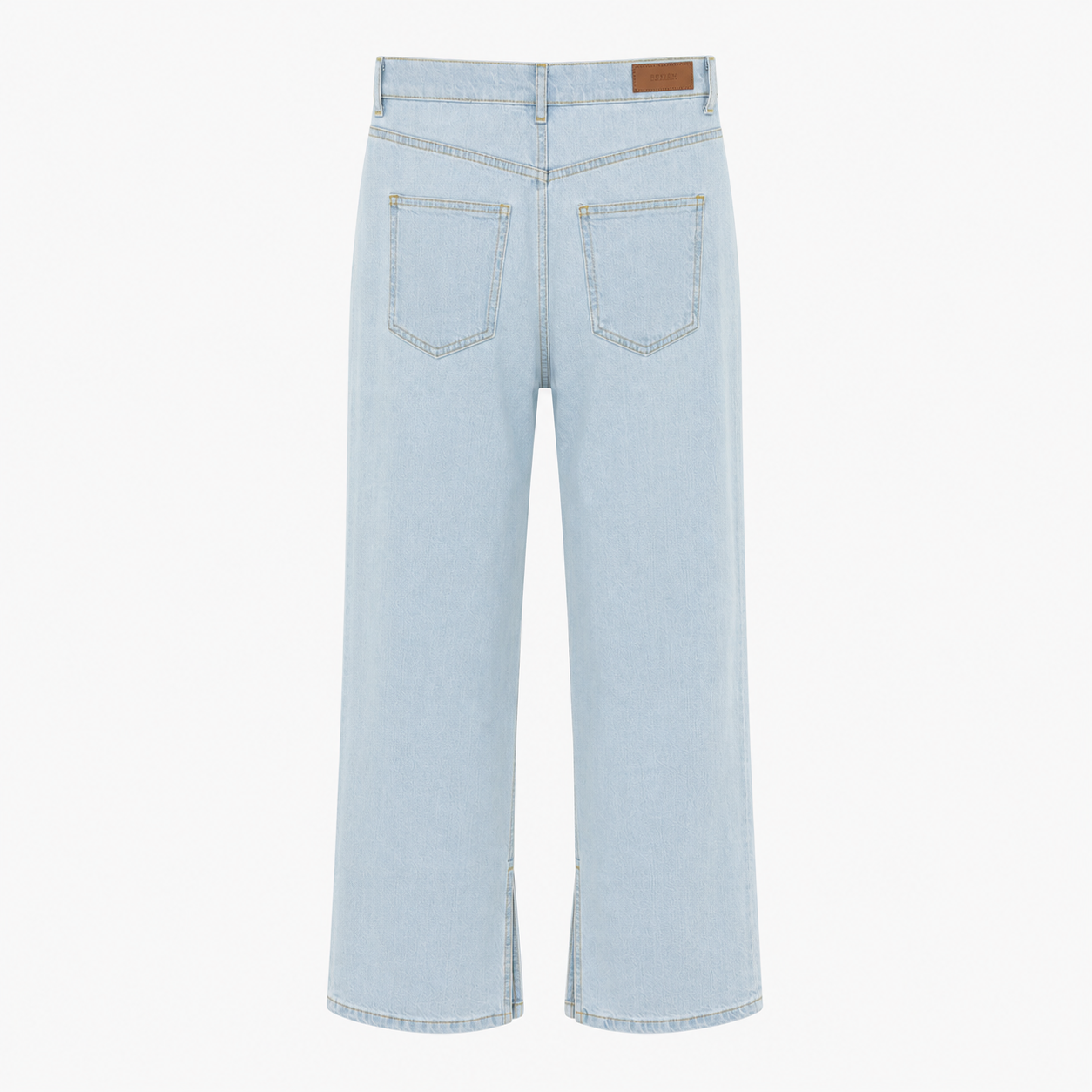 Blugi Review albastru deschis wide leg