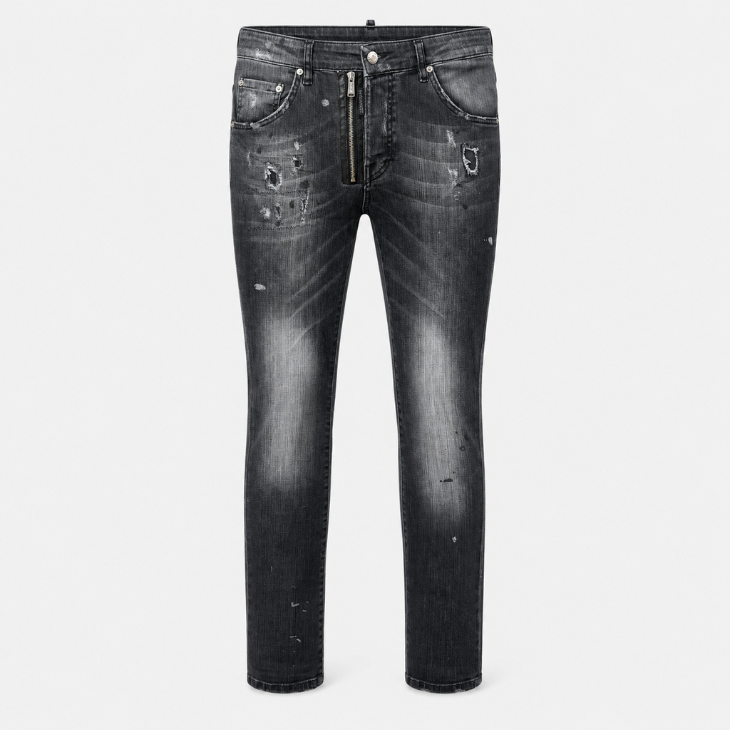 Blugi Dsquared2 Cool Guy negri distressed