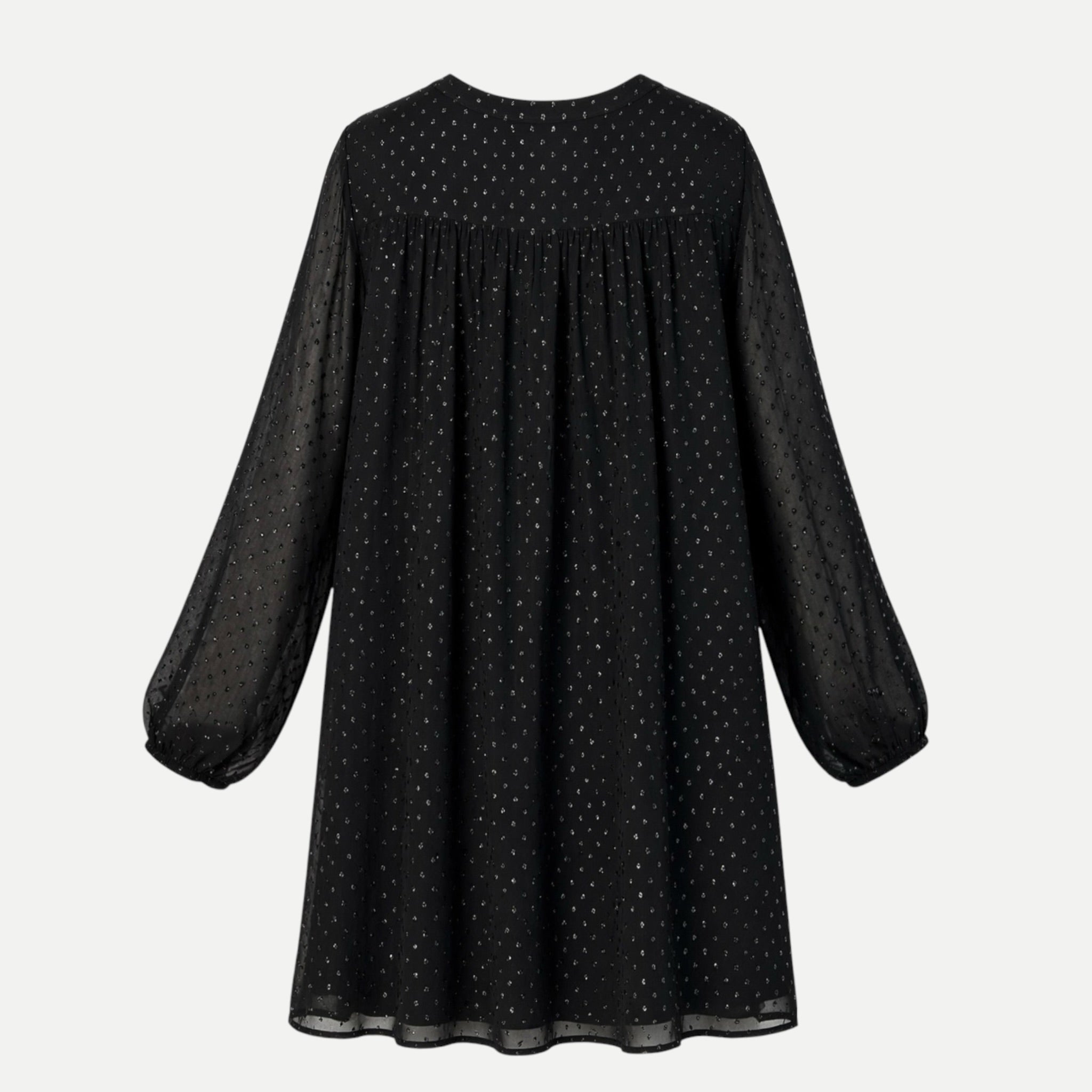 Rochie s.Oliver neagră cu buline fine