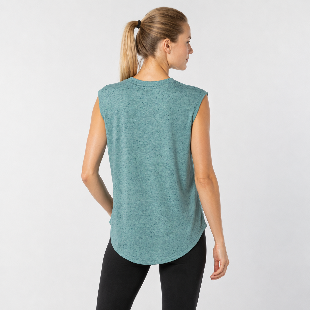 Top sport Adidas albastru cu logo