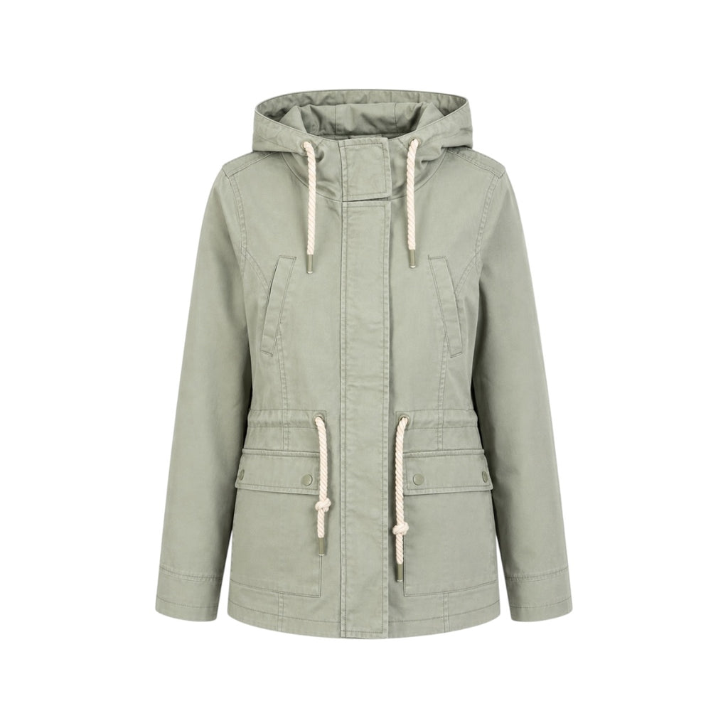 Parka Review cu glugă și talie reglabilă