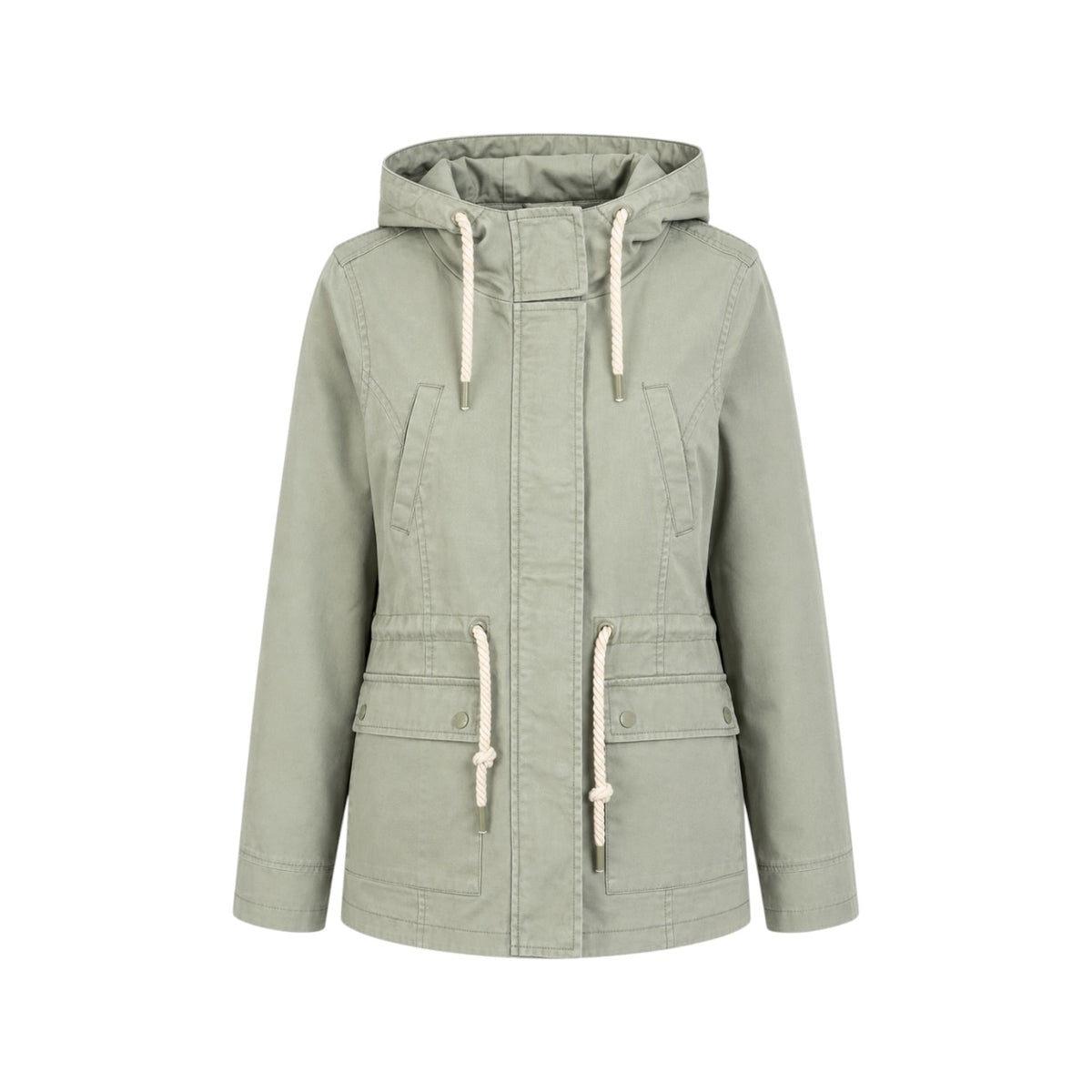 Parka Review cu glugă și talie reglabilă
