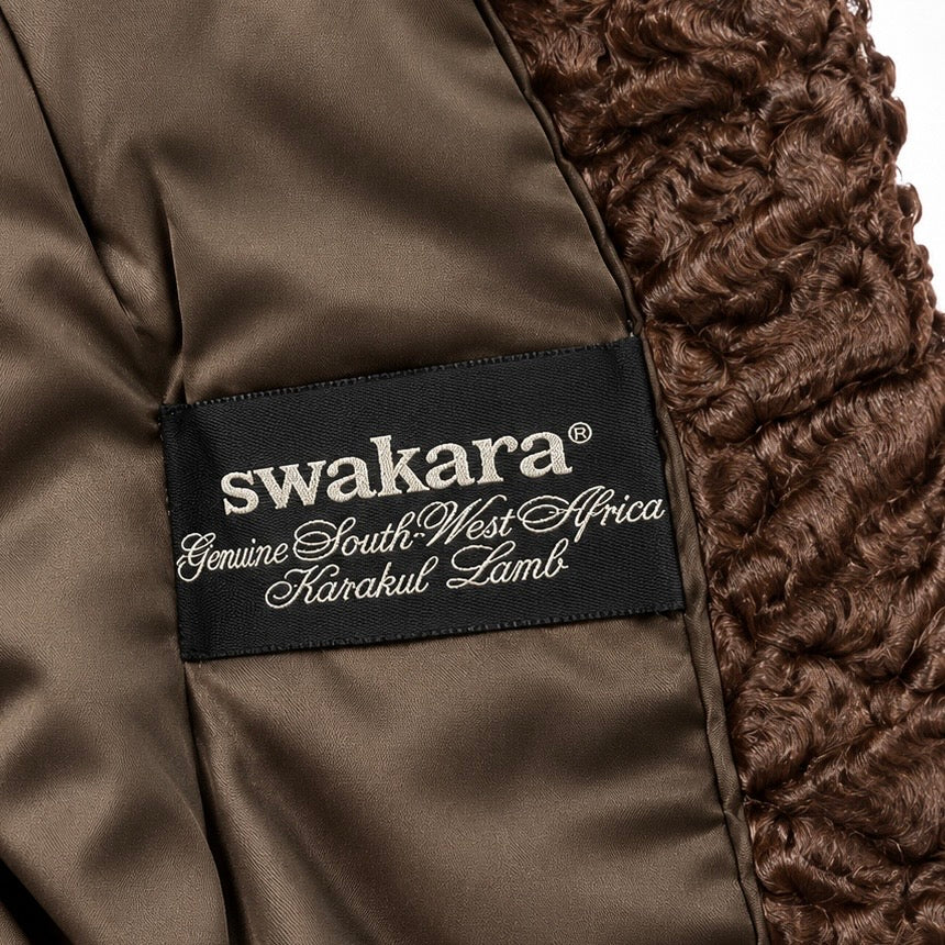 Jachetă din blană naturală Karakul Swakara