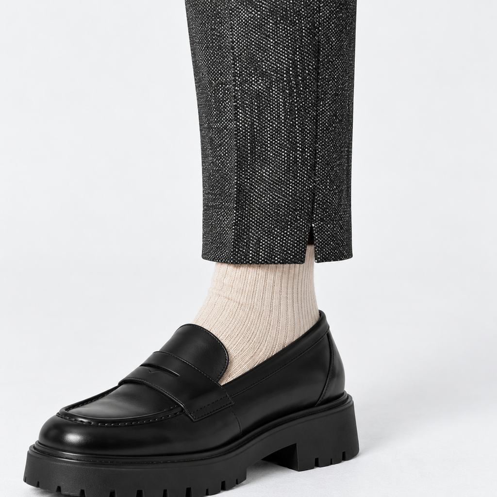 Pantaloni s.Oliver RITA Chino gri antracit melanj