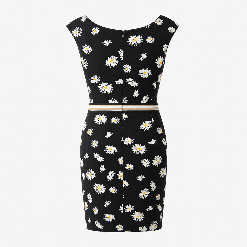 Rochie s.Oliver Black Label neagră cu imprimeu floral