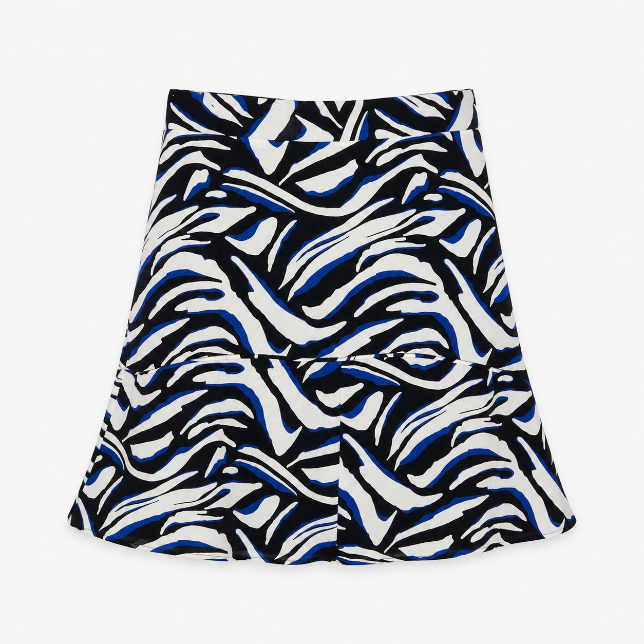 Fustă Ivy & Oak Blue Iris cu imprimeu abstract