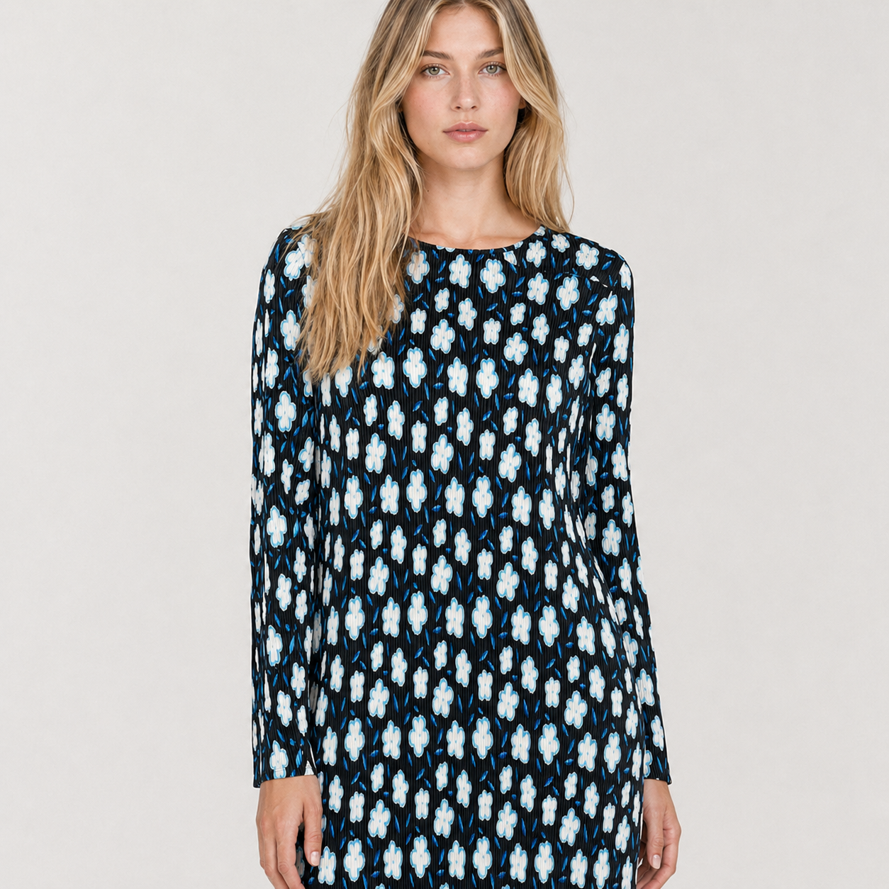 Rochie ICHI plisată cu print floral