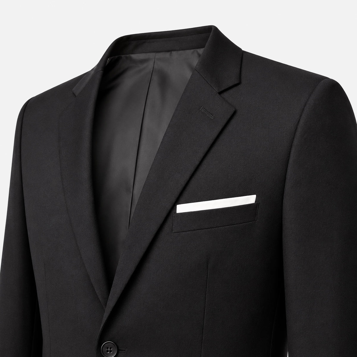 Sacou H&M Slim Fit negru cu lână
