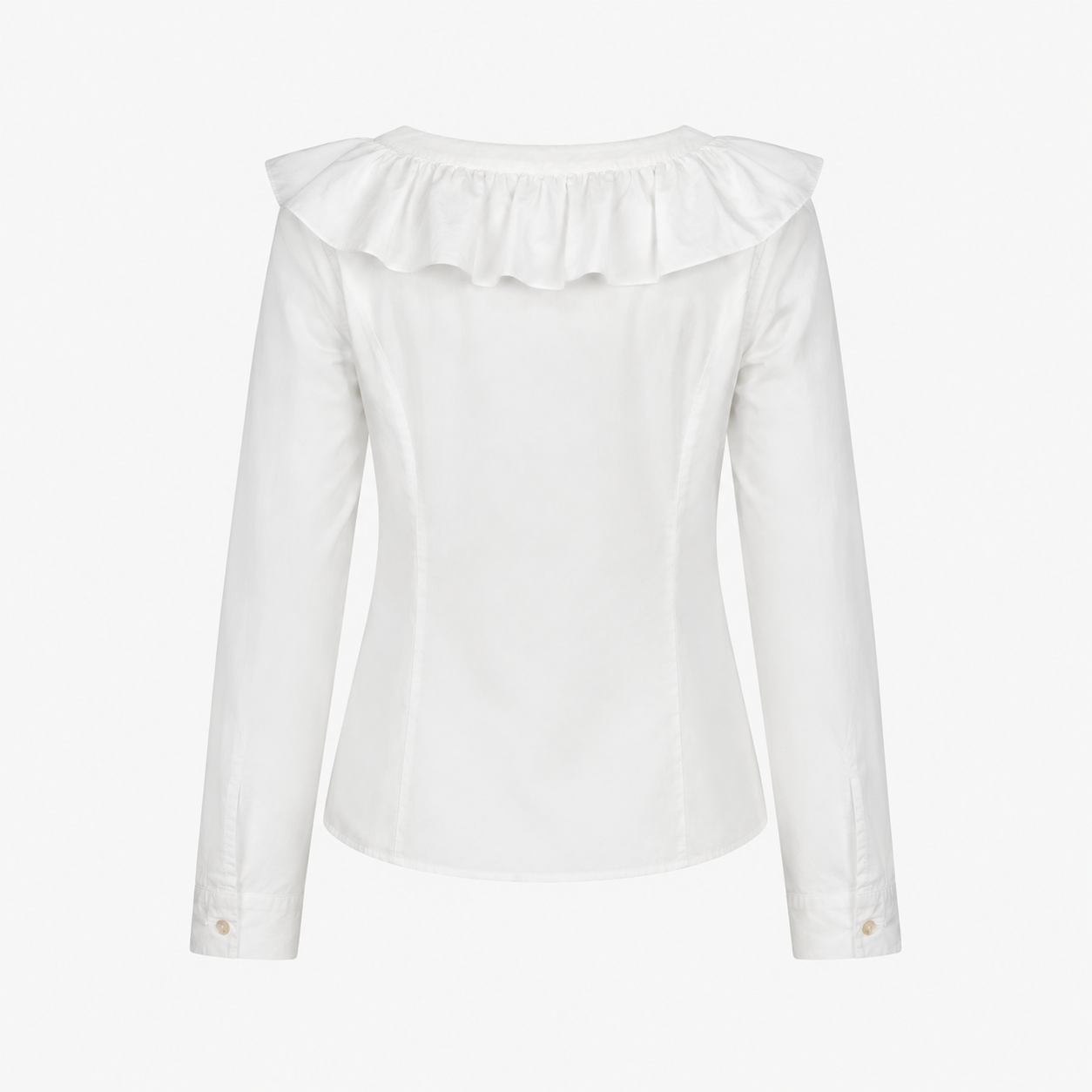 Cămașă Love Moschino albă cu volane