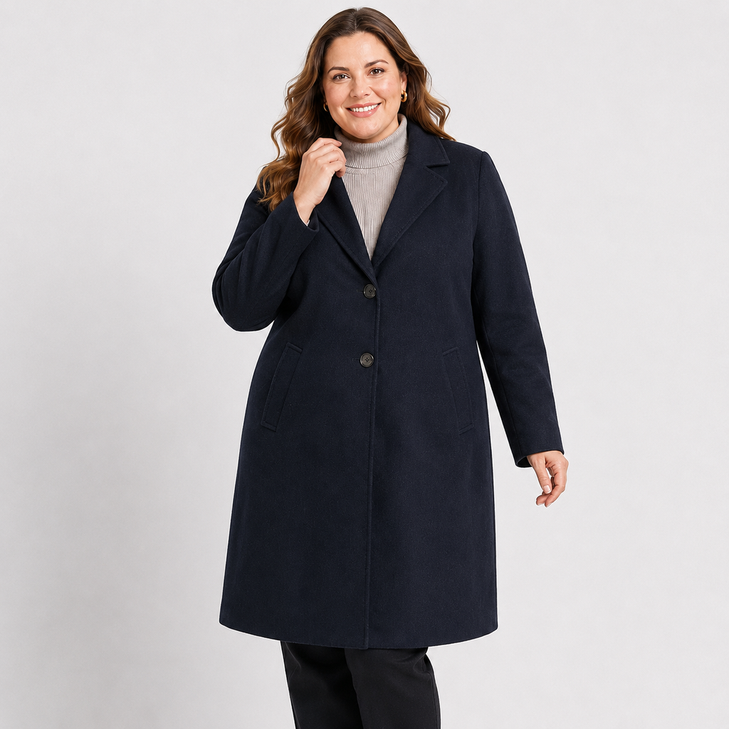 Palton s.Oliver bleumarin cu rever