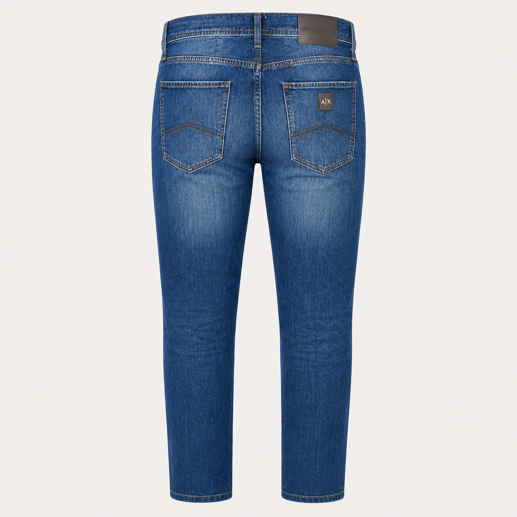 Blugi Armani Exchange slim fit albaștri