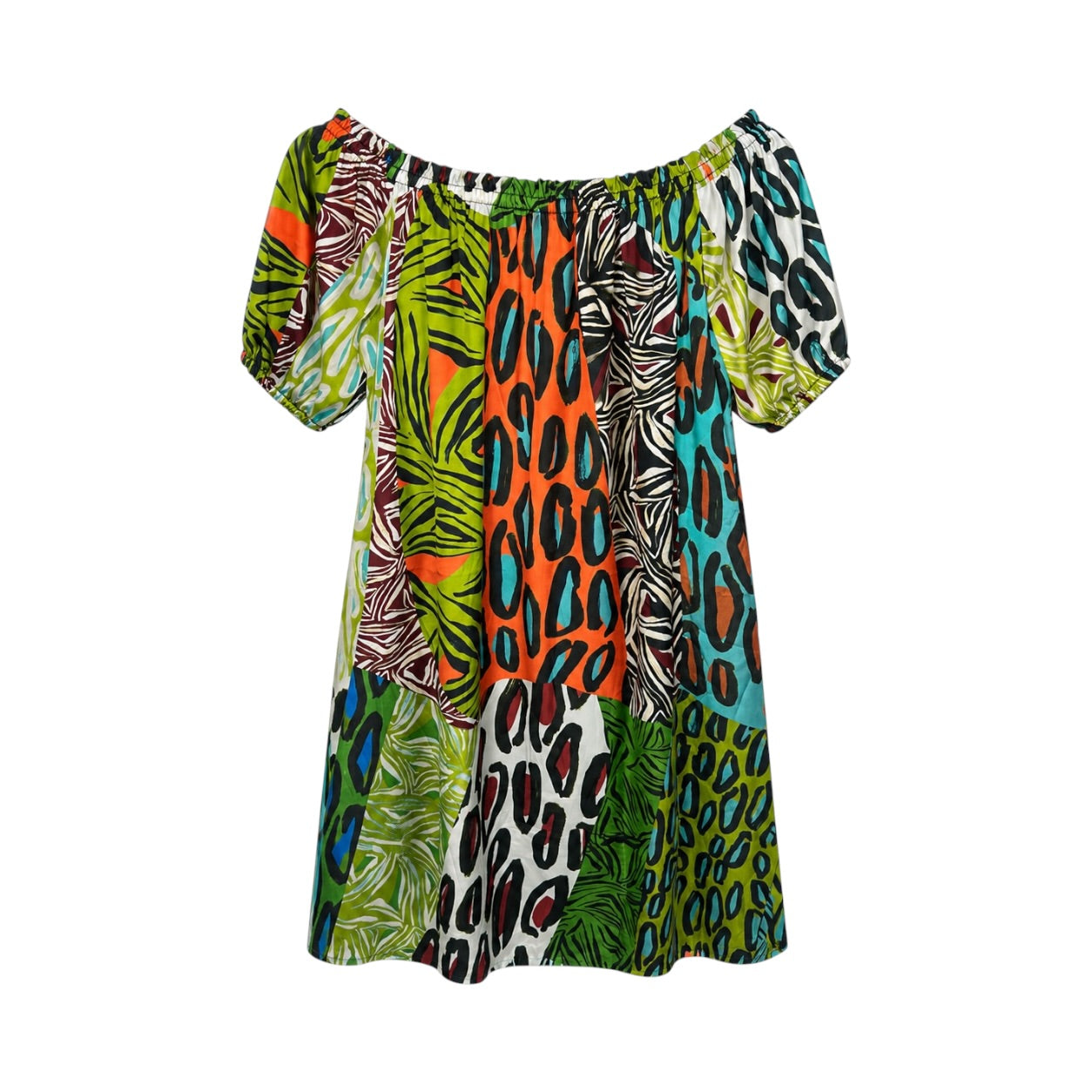Rochie Marc Cain multicoloră cu umeri goi
