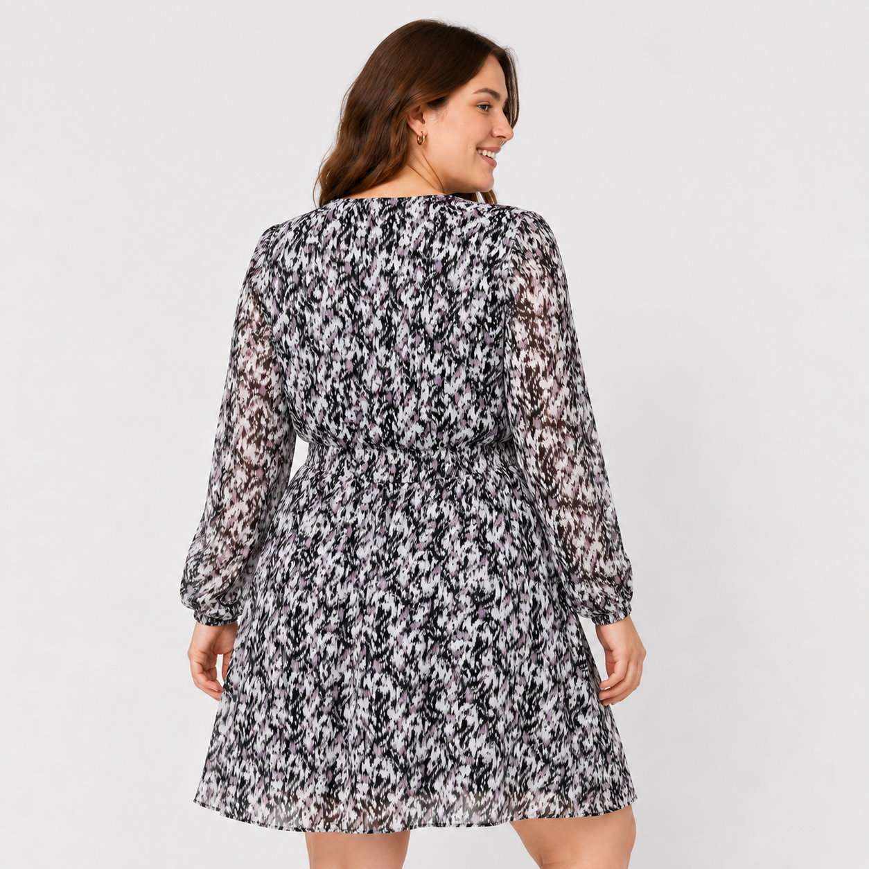 Rochie Comma petrecută cu imprimeu abstract