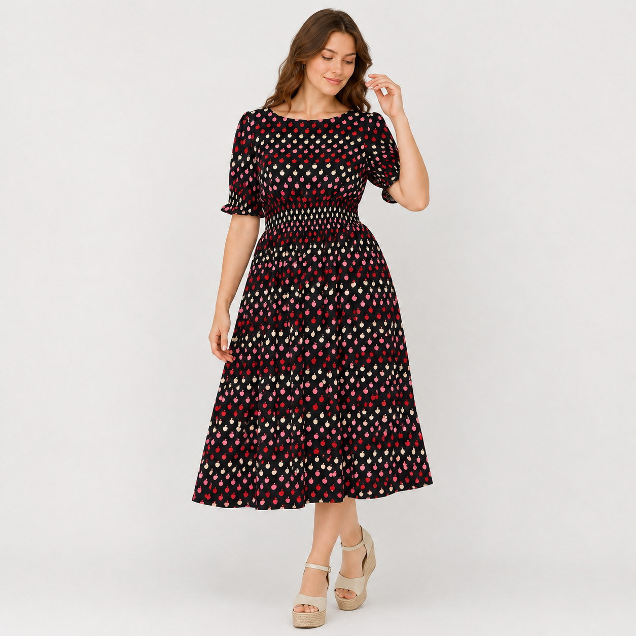 Rochie Kate Spade cu imprimeu mere