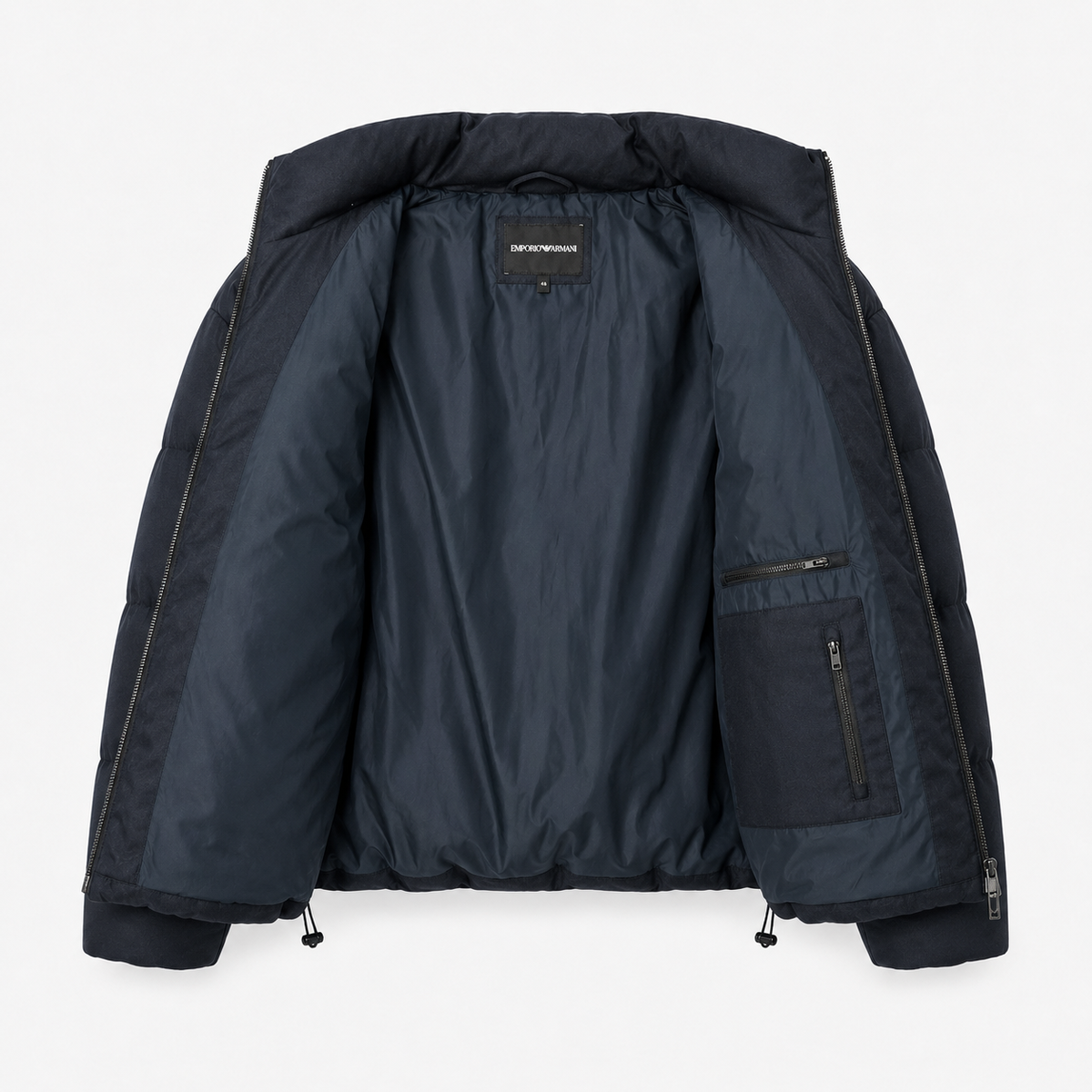 Geacă puffer Emporio Armani midnight blue