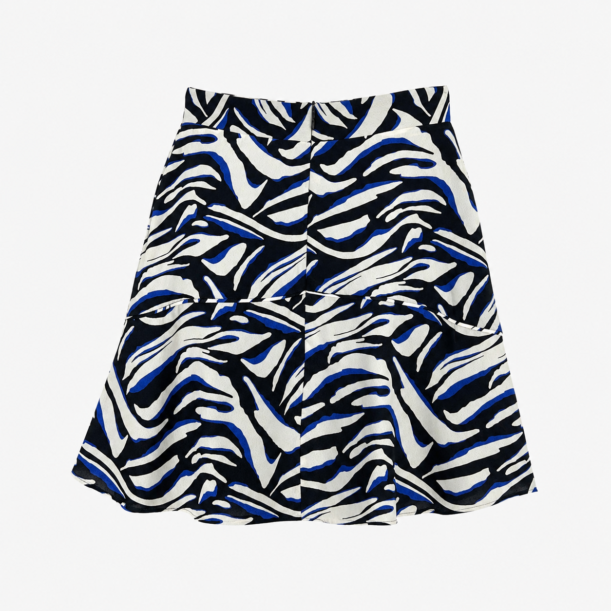 Fustă Ivy & Oak Blue Iris cu imprimeu abstract