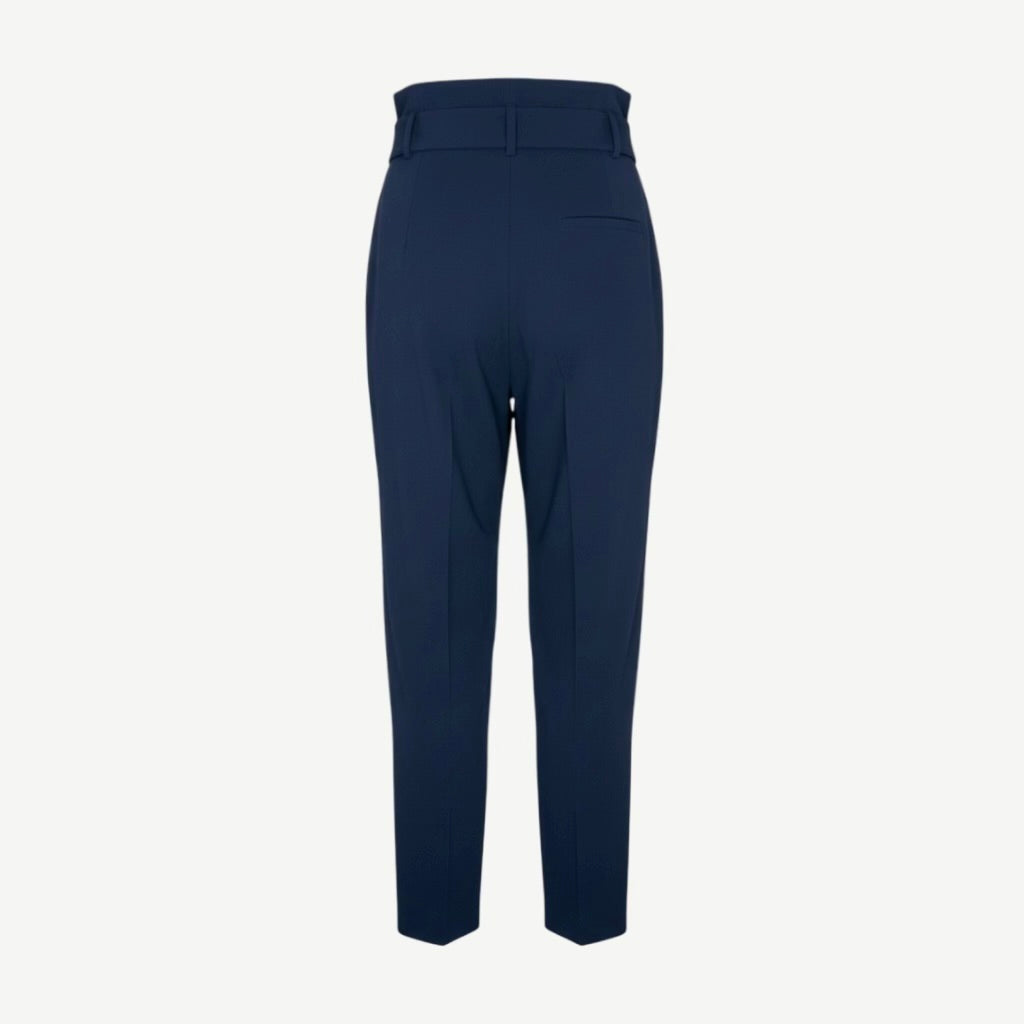 Pantaloni Mango Eleganți Bleumarin