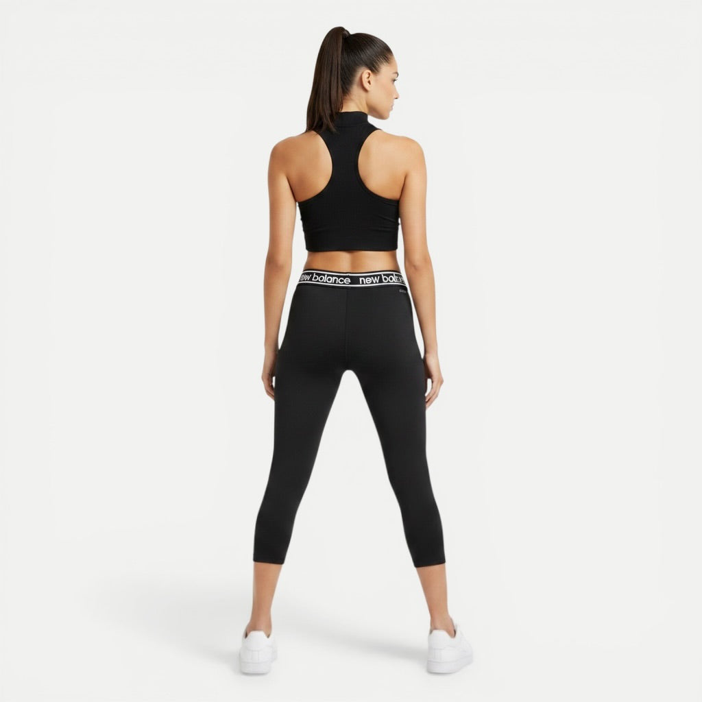 Colanți sport New Balance negri capri