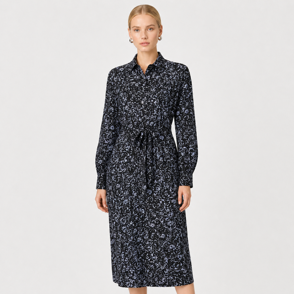 Rochie cămașă QS by s.Oliver cu imprimeu abstract