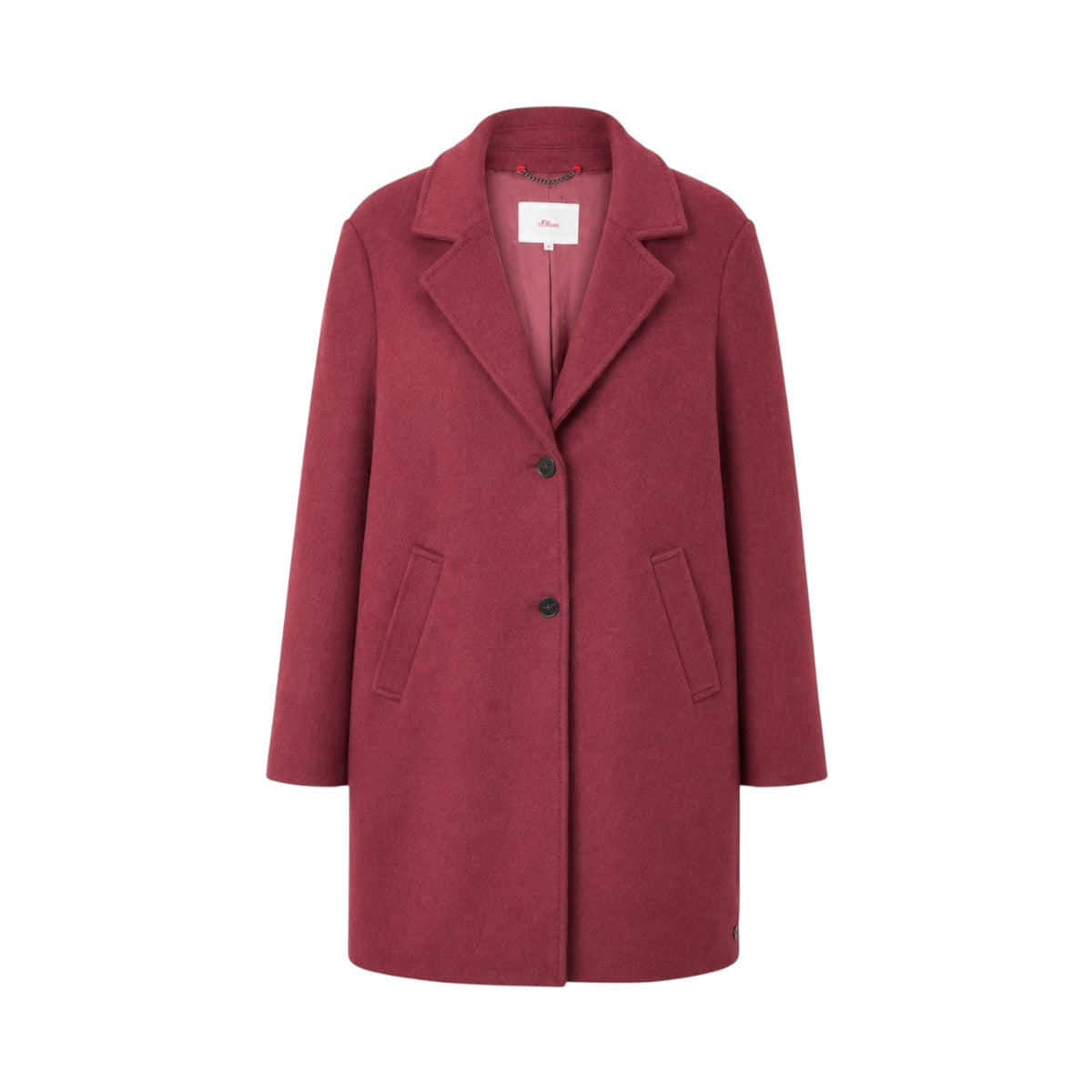 Palton s.Oliver bordo cu rever