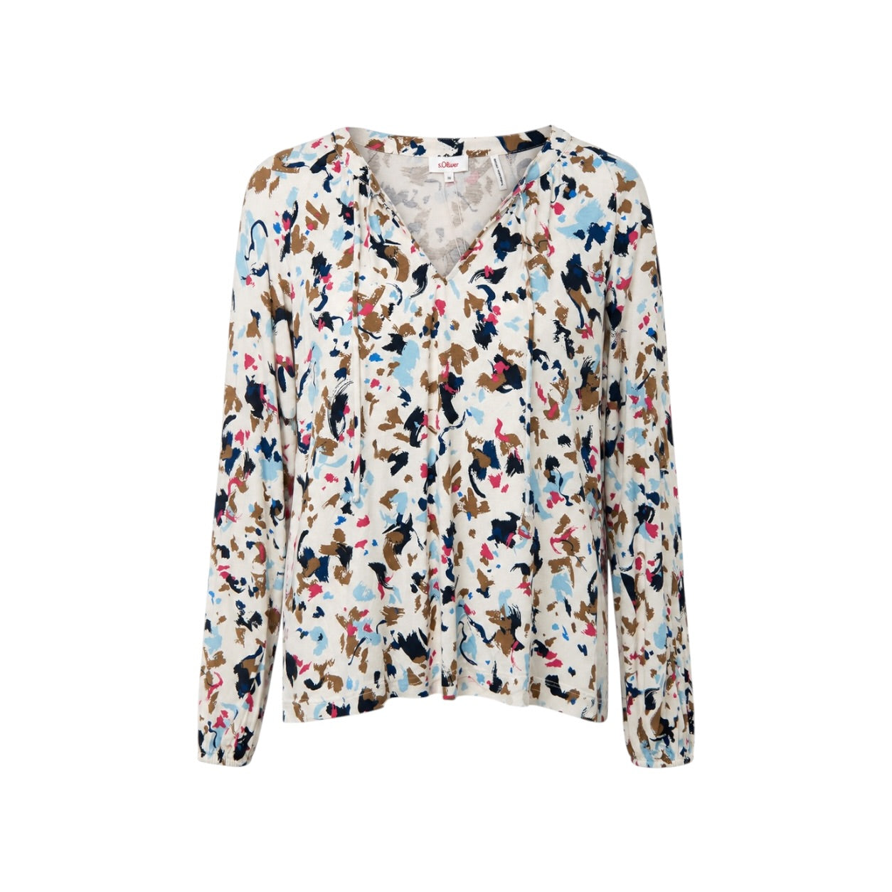 Bluză s.Oliver cu imprimeu abstract multicolor