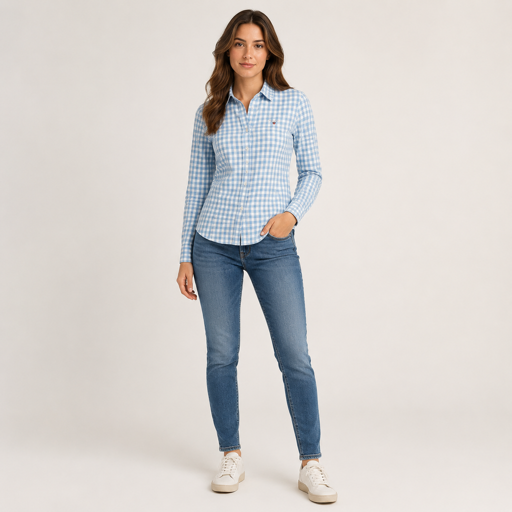 Cămașă Gant cu imprimeu gingham