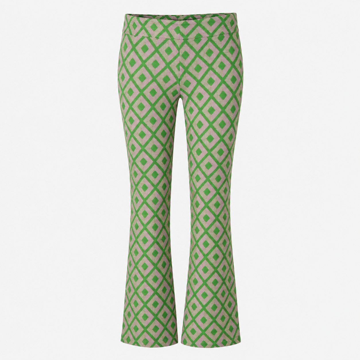 Pantaloni Smashed Lemon cu imprimeu geometric