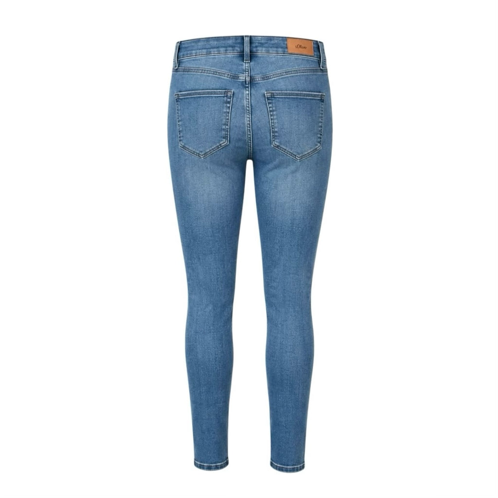Blugi s.Oliver Izabell albastru deschis skinny mid rise