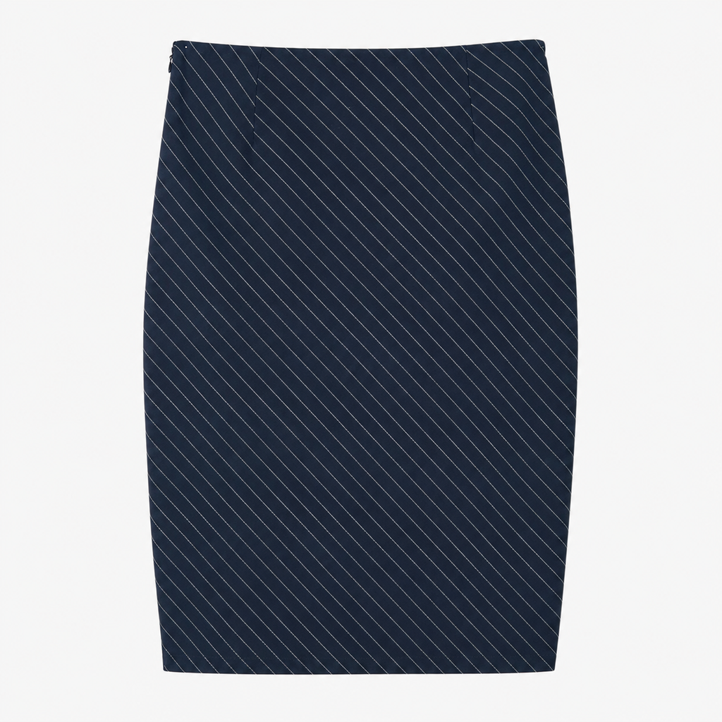 Fustă Twist & Tango bleumarin cu dungi