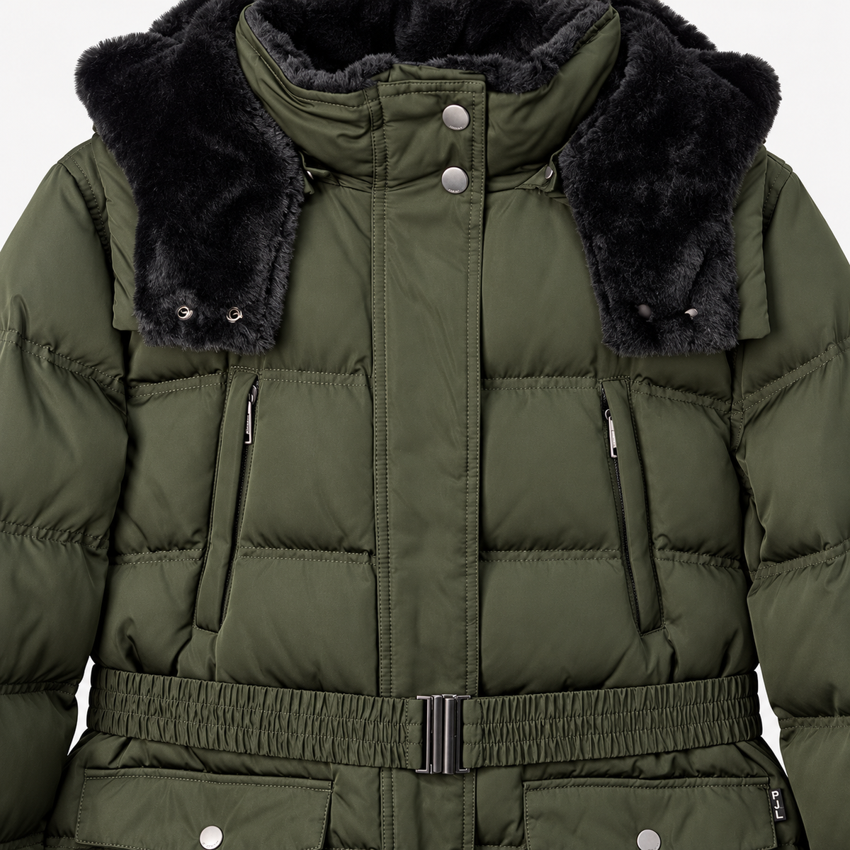 Geacă Pepe Jeans Moli matlasată kaki cu puf