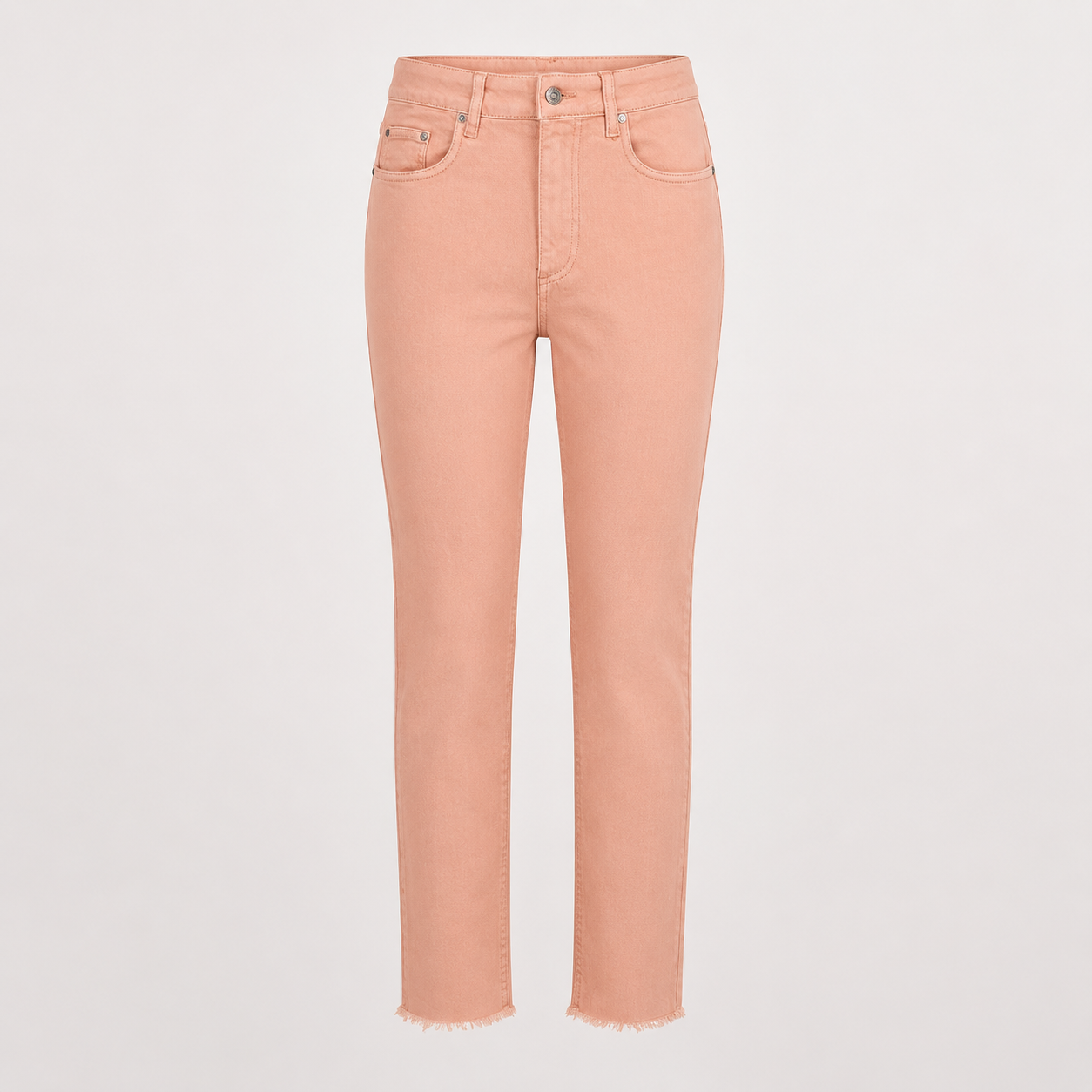 Blugi b.young Kato roz coral high waist