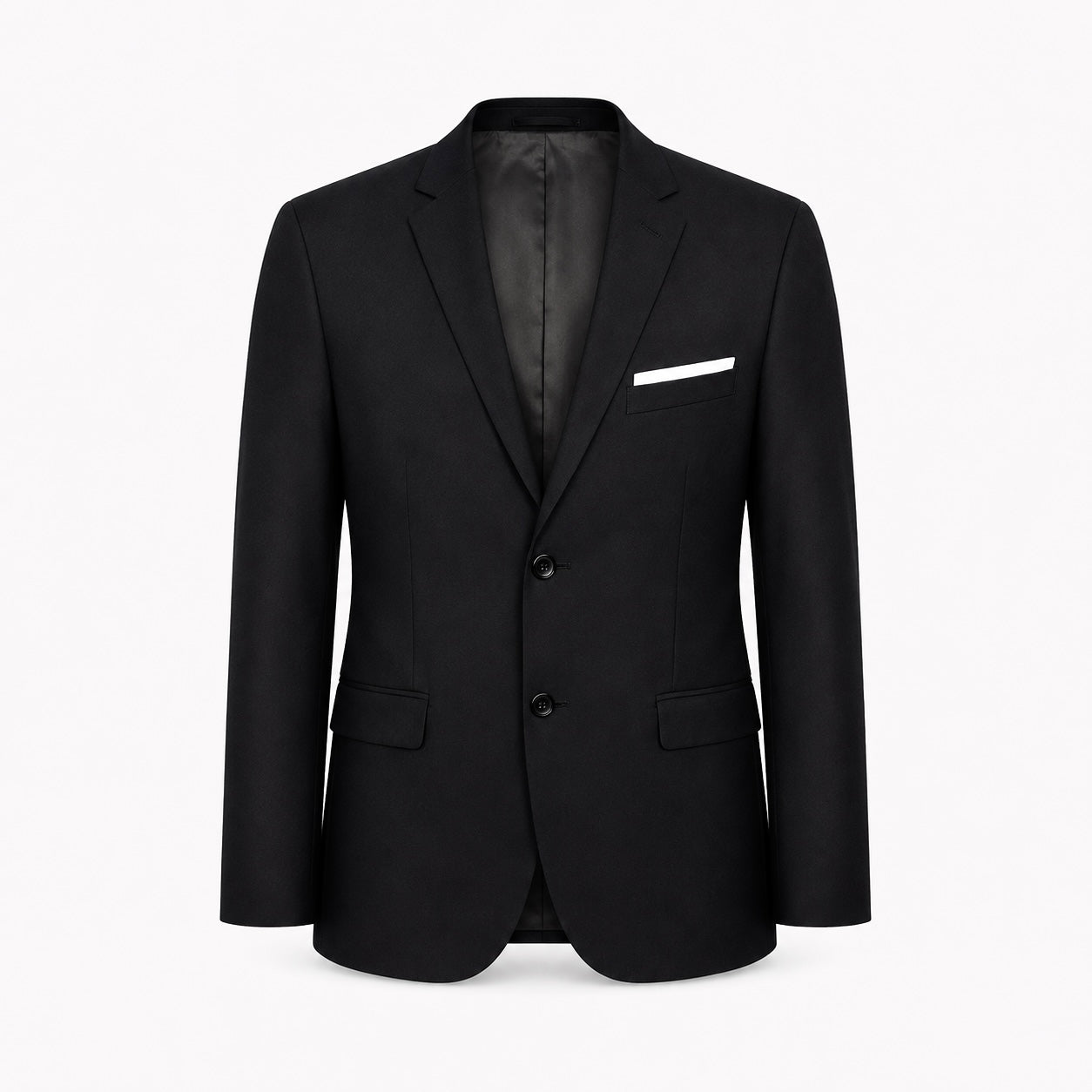 Sacou H&M Slim Fit negru cu lână