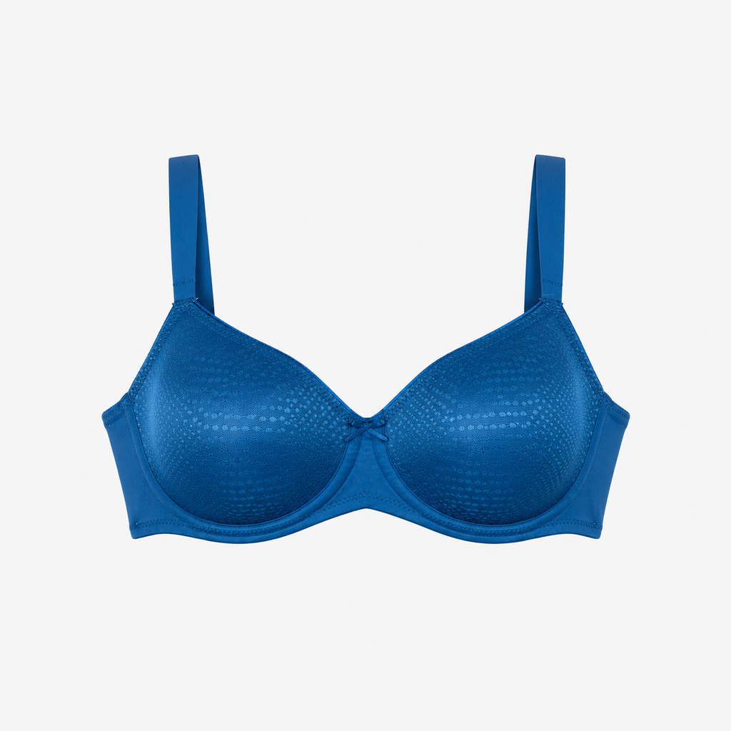 Sutien Triumph Essential Minimizer W albastru, fără burete, cu sârmă