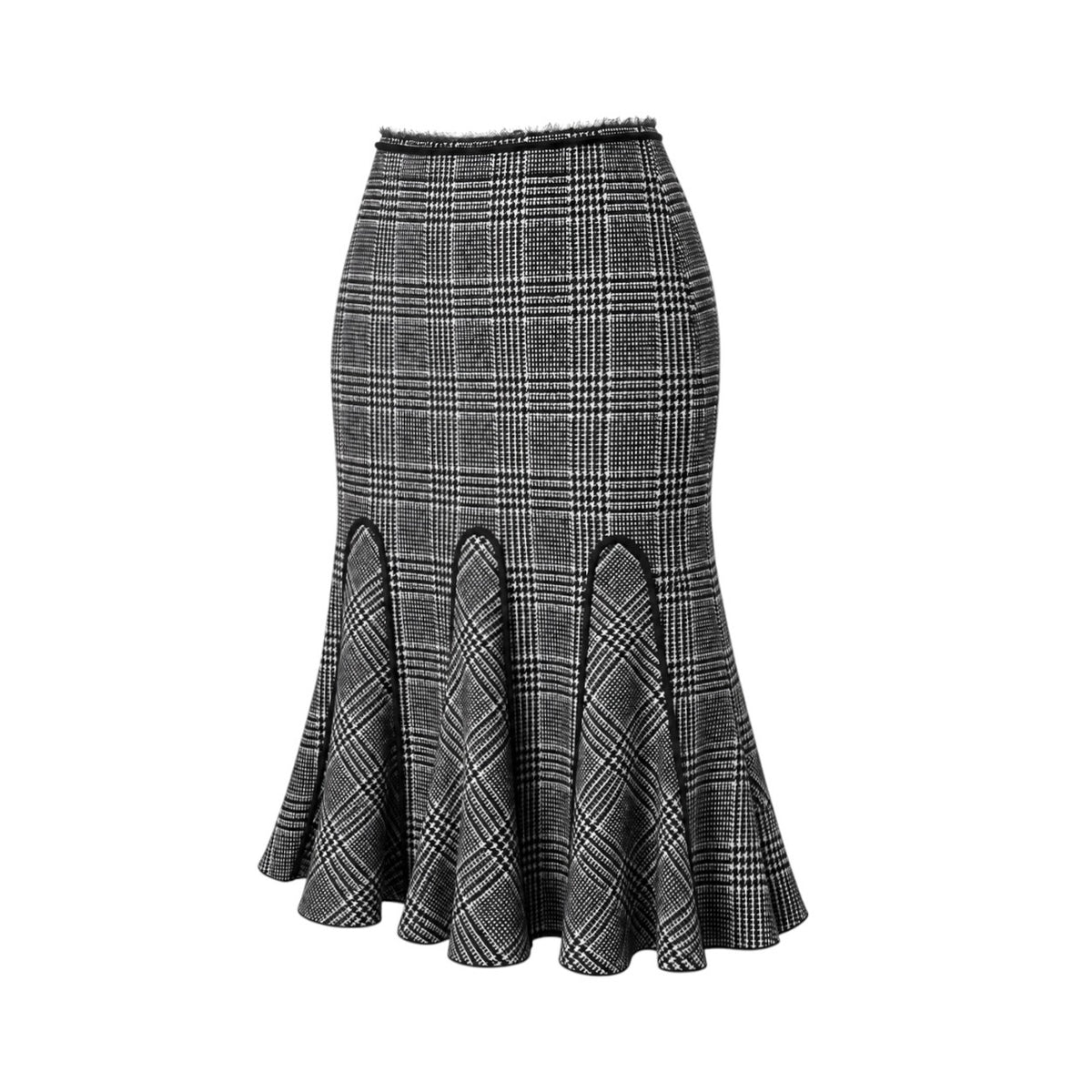 Costum ORWELL în carouri alb-negru, sacou și fustă