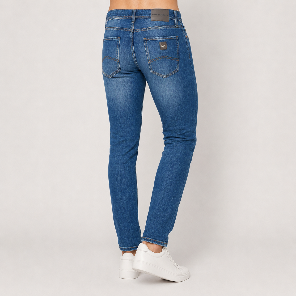 Blugi Armani Exchange slim fit albaștri