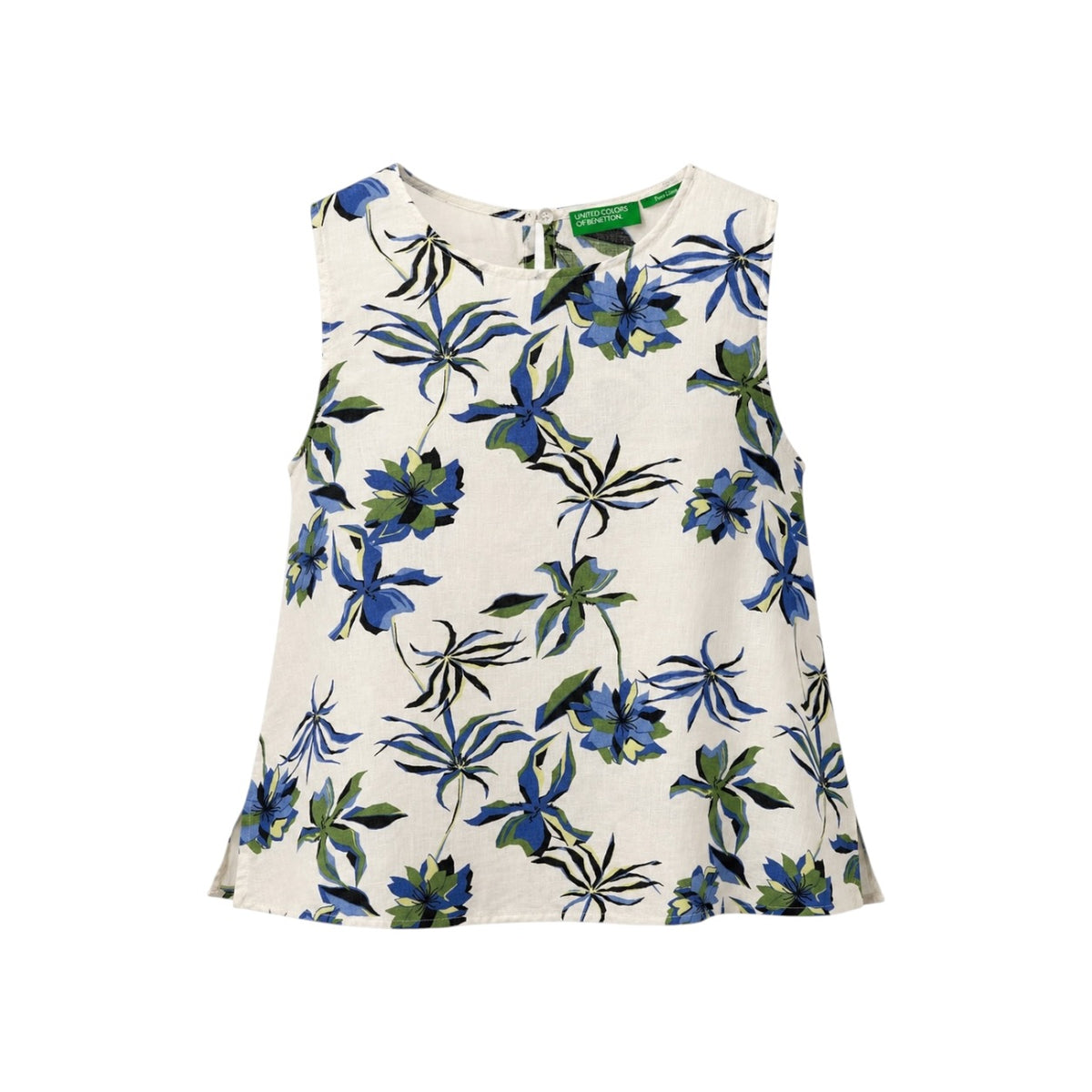 Set United Colors of Benetton Pure Linen cu imprimeu floral