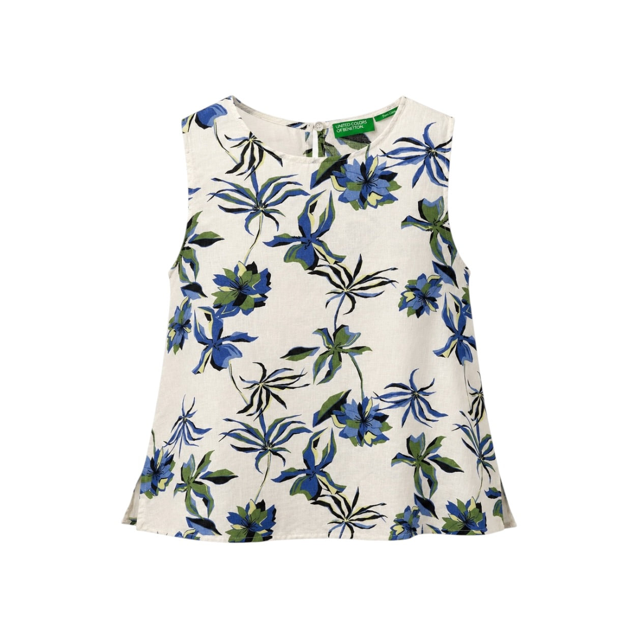 Set United Colors of Benetton Pure Linen cu imprimeu floral