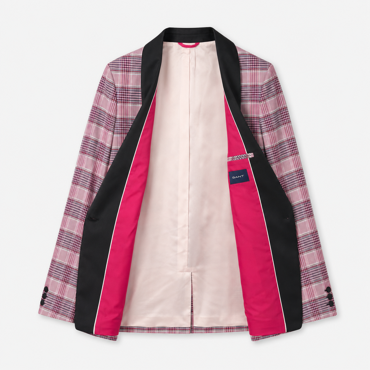 Sacou GANT Longline Tuxedo Love Potion în carouri