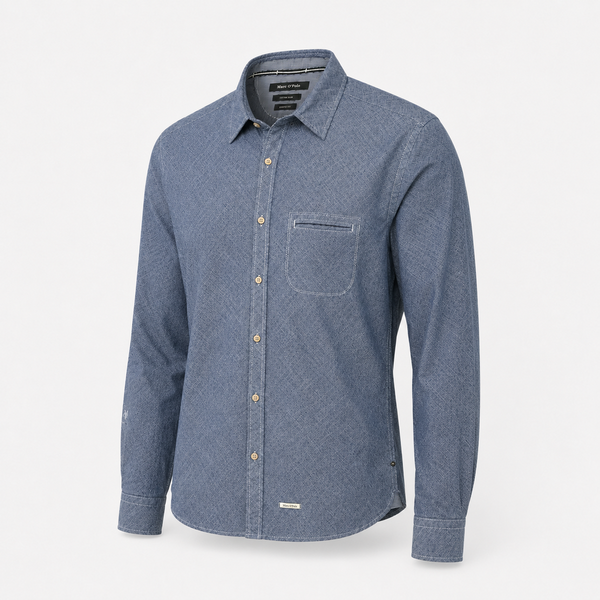 Cămașă Marc O’Polo Cotton Slub Shaped Fit