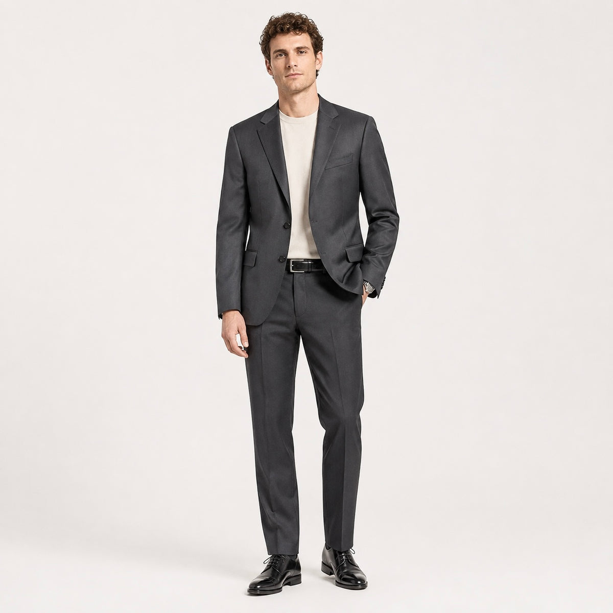 Sacou Wilvorst Slim Line gri antracit