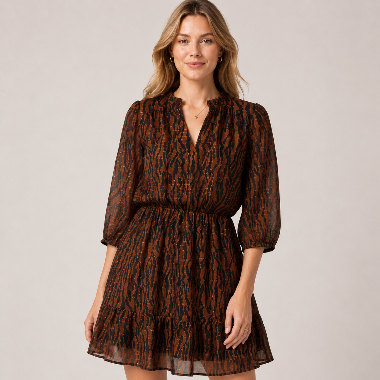 Rochie Lola Liza cu imprimeu animal print