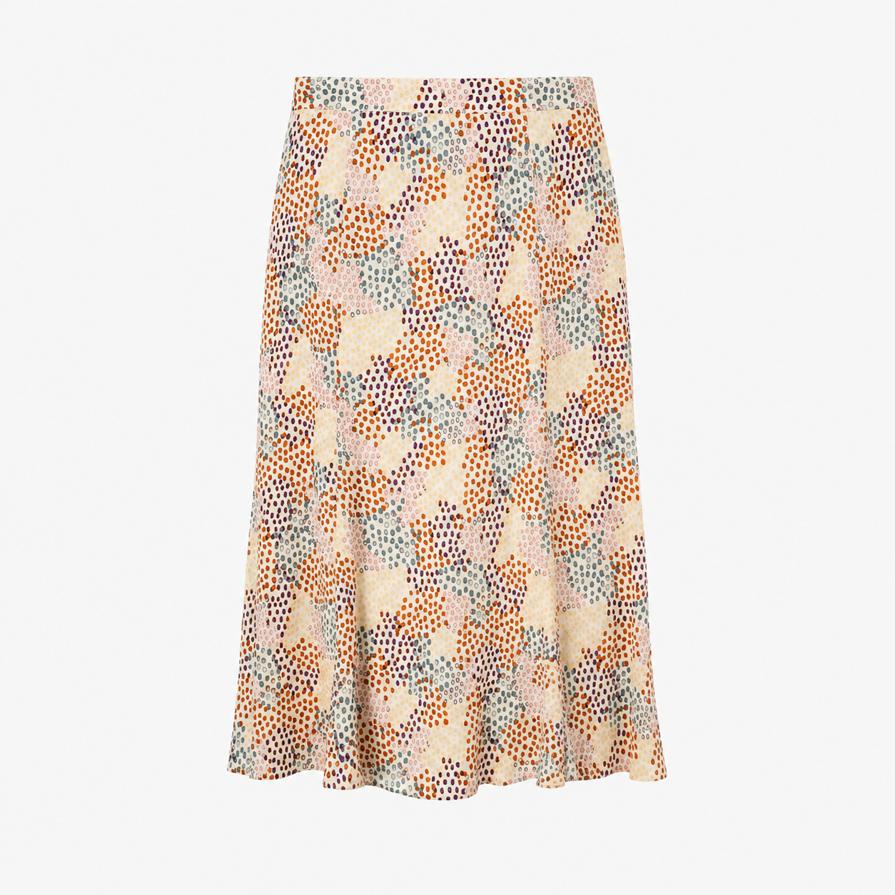 Fustă midi Peppercorn multicolor cu imprimeu abstract