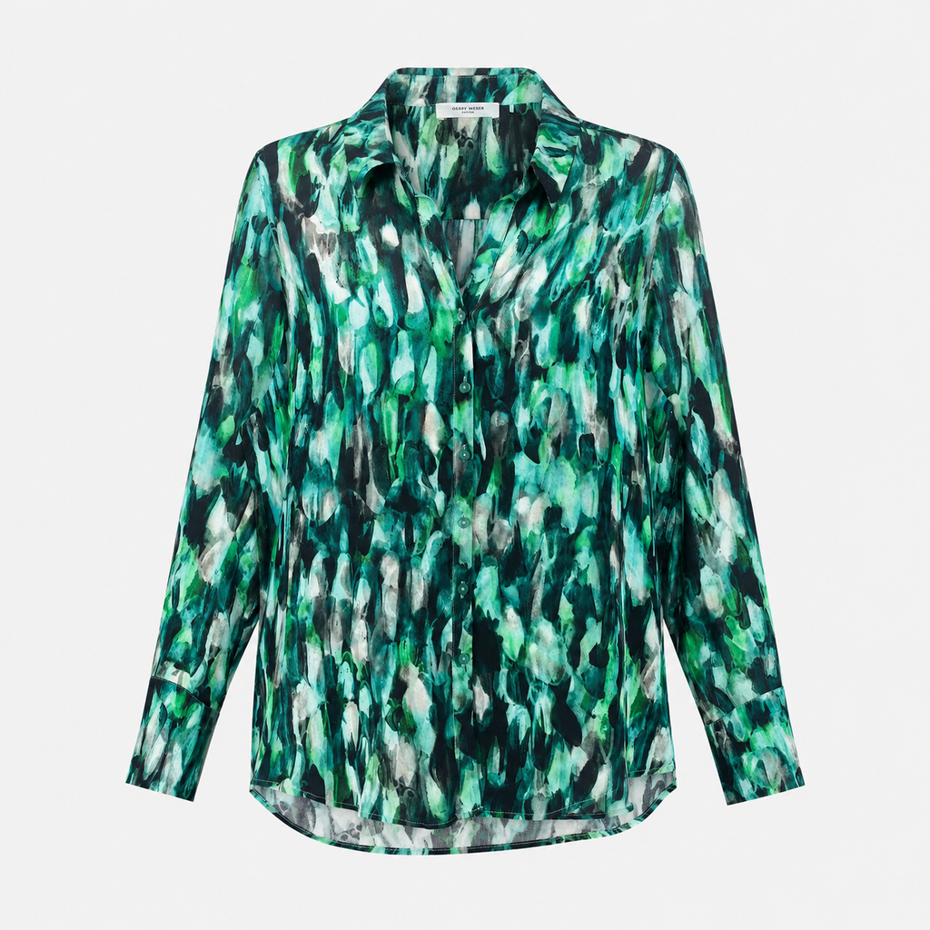 Bluză Gerry Weber Edition cu imprimeu abstract verde