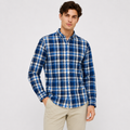 Cămașă Tommy Hilfiger Slim Fit în carouri albastre