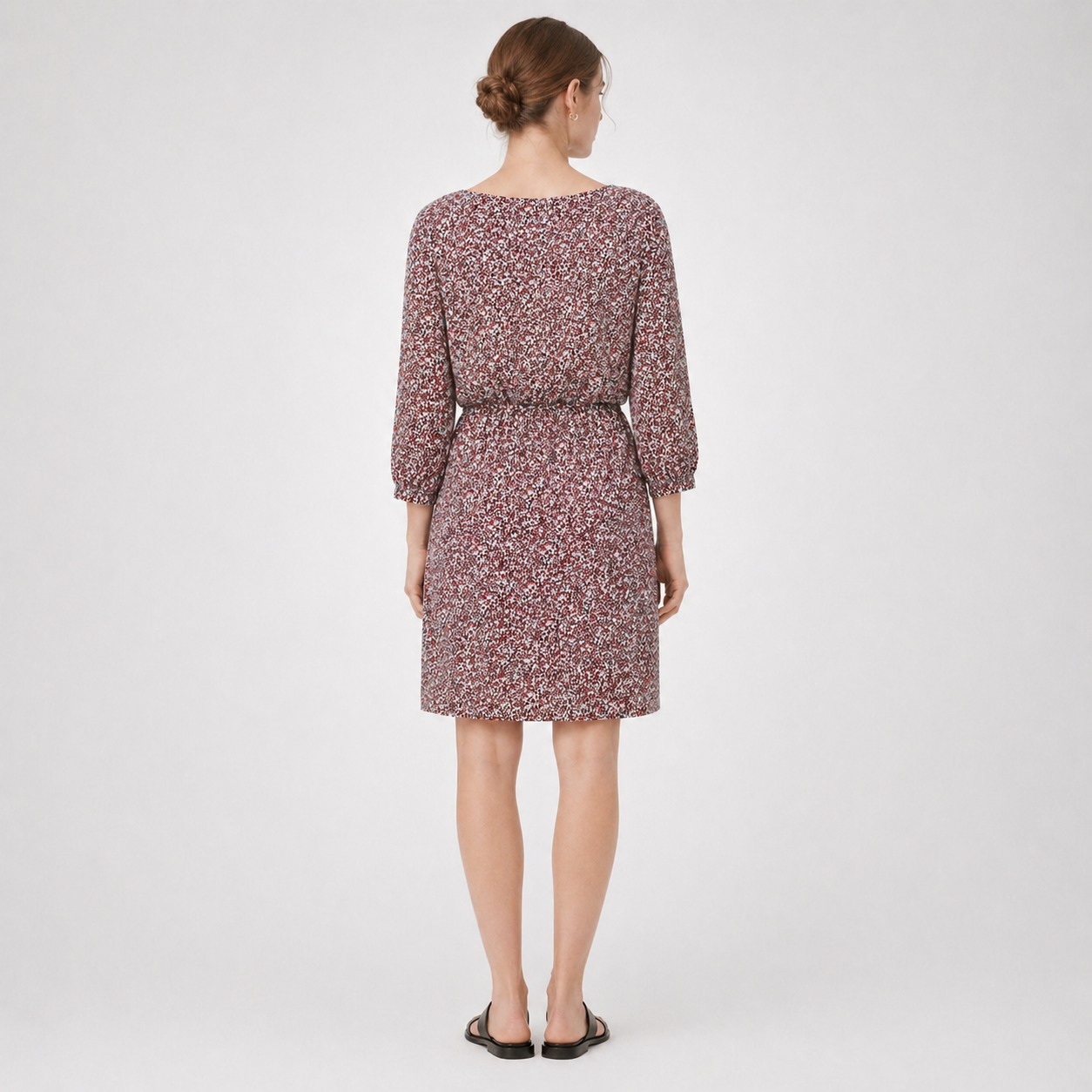 Rochie s.Oliver Black Label cu imprimeu abstract roșu