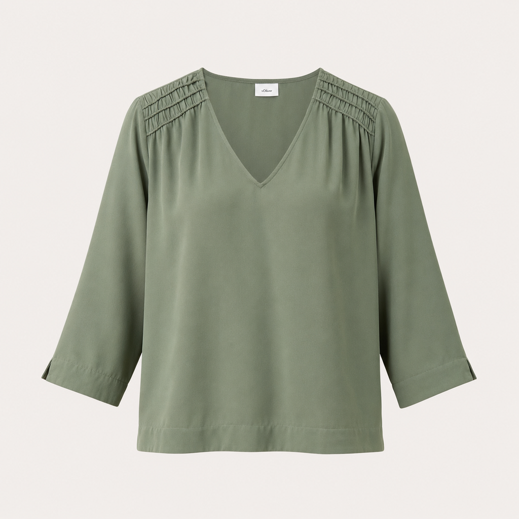 Bluză s.Oliver Black Label verde olive