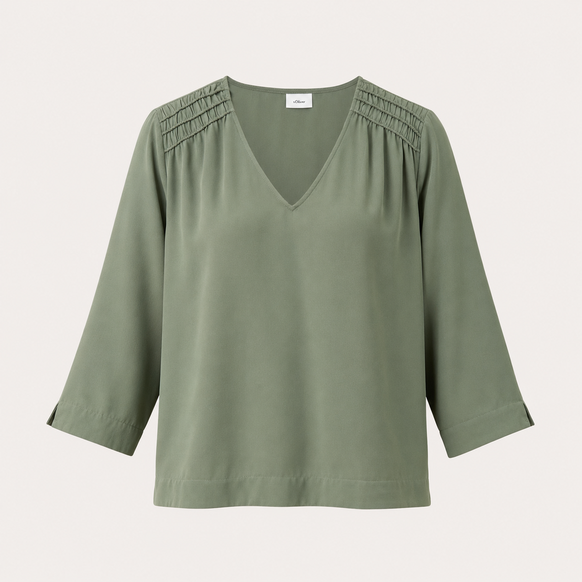 Bluză s.Oliver Black Label verde olive