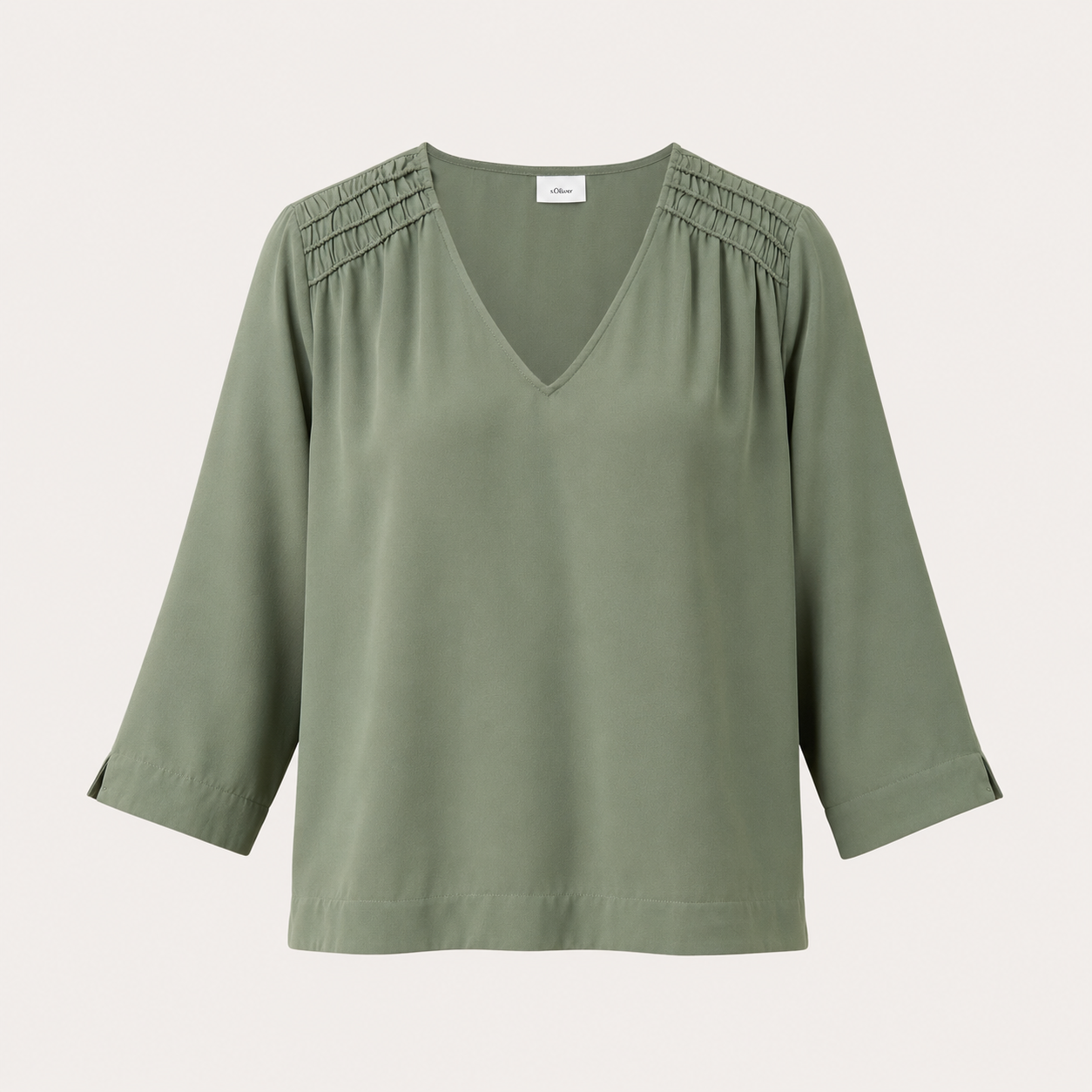 Bluză s.Oliver Black Label verde olive