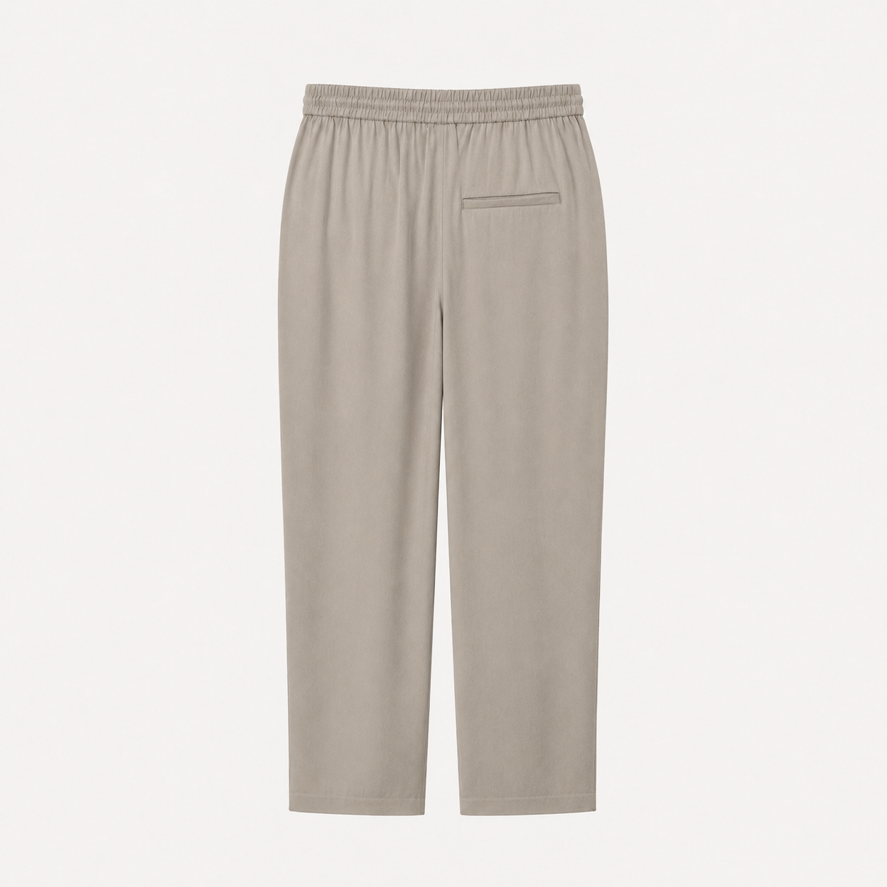 Pantaloni Mango kaki deschis cu talie elastică