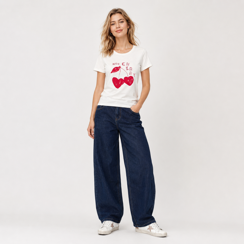 Tricou Fabienne Chapot cu imprimeu cherry